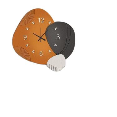 Imagem de Relógio de parede moderno abstrato sem tique-taque silencioso 30x30cm