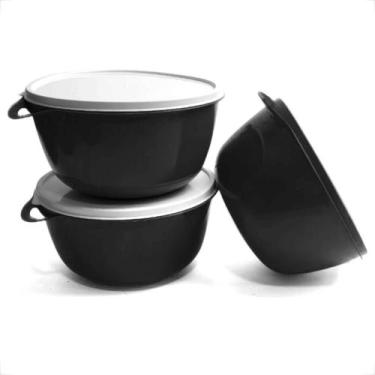 Imagem de Pote Bowl Organizador de Alimentos Cozinha Saladeira Pote 1L Marmita -