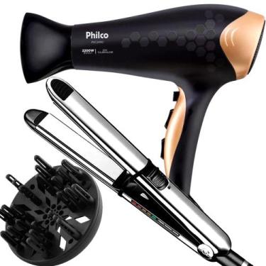 Imagem de Secador De Cabelo Philco Profissional 2200w Ion Ar Quente Frio Stilus 