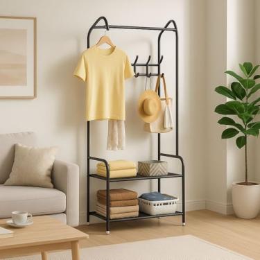 Imagem de Cabideiro Arara De Roupas 170cm Organizador Closet Sapateira