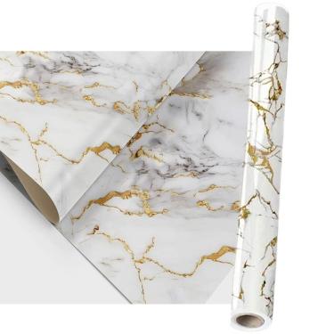Imagem de Papel de Parede Autocolante Adesivo Flexivel Marmore Obra Reforma Reparo Construçao Casa Parede Moveis Envelopamento