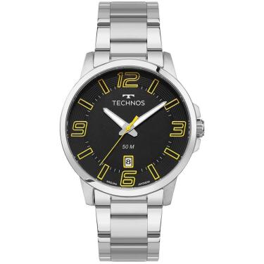 Imagem de Relógio Technos Masculino Racer Basico Prata - 2315lba/1y