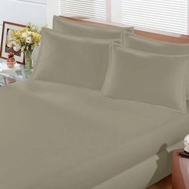 Imagem de Lencol Avulso King Com Elastico Malha Image Bege Bouton