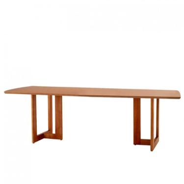 Imagem de Mesa Para Sala De Jantar Patros 220cm Moderna Mobília Cinamomo Imbuia