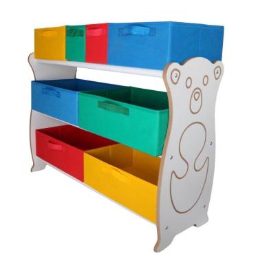 Imagem de Organizador De Brinquedos Colorido Tematizado Ursinho