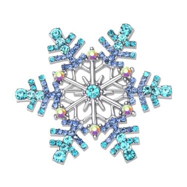Imagem de YAHPERN Broche de Natal para mulheres, arco de árvore de Natal, floco de neve, rena, broches de alegria, acessórios de joias de Natal, roupas de férias de inverno, lembrancinhas de festa, presentes