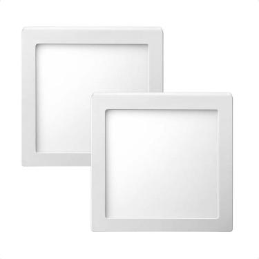 Imagem de Kit 2 Painel De Led Quadrado Sobrepor 12W Bivolt Taschibra
