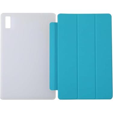 Imagem de Yuxyiony Capa para Blackview Tab 11 Capa protetora dobrável de silicone macio fosco capa protetora para tablets flip (azul)