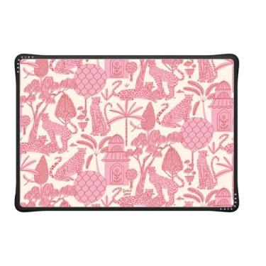 Imagem de CASETiFY Capa Impact MacBook Pro de 16 polegadas (M1-M4) [cantos acolchoados de impacto/resistente a arranhões/aderência antiderrapante] - Cheetah Paradise - preto transparente