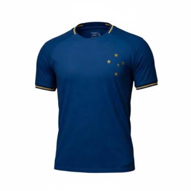 Imagem de Camisa Cruzeiro Raglan Bench - Masculino Tamanho:MCor:Azul - Braziline