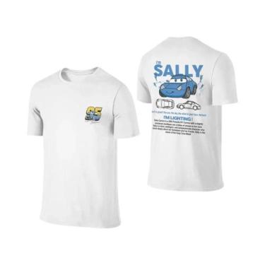 Imagem de Camiseta De Casal Lightning McQueen Sally De Verão Com Estampa Dupla F