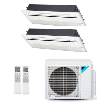 Imagem de Ar-Condicionado Multi Split Inverter Daikin 18.000 BTUs (2x Evap Cassete 1 Via 9.000) Quente/Frio 220V