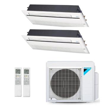 Imagem de Ar-Condicionado Multi Split Inverter Daikin 18.000 BTUs (2x Evap Cassete 1 Via 9.000) Quente/Frio 220V