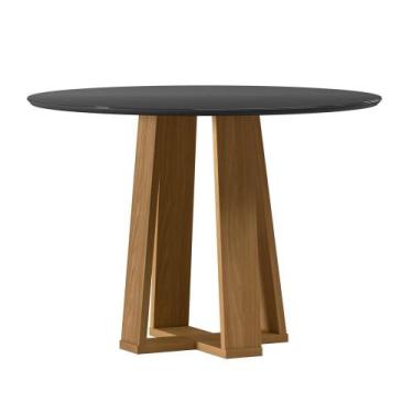 Imagem de Mesa Isabela 100X100 Ype/Preto - New Ceval