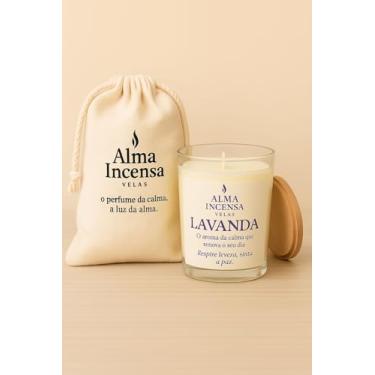 Imagem de Vela Aromática Gourmet Alma Incensa em Vidro Decorativo com Embalagem Premium – Lavanda, Vanilla ou Morango Champagne (Gourmet Lavanda)