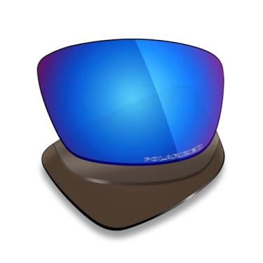 Imagem de Mryok Lentes de substituição ultra polarizadas compatíveis com óculos de sol Spy Optic Cyrus, HD Polarized, proteção UV, resistente a impactos e ajuste perfeito - Azul gelo