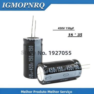 Imagem de 5PCS 450v150uf 150uf450v 18*35 450v 150uf 18x35 capacitor eletrolítico