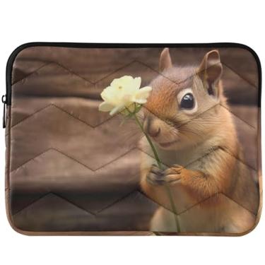 Imagem de Capa para laptop esquilo fofo animal fofo capa para notebook para Macbook Pro capa de laptop 13 polegadas buffy 13-14 polegadas universal