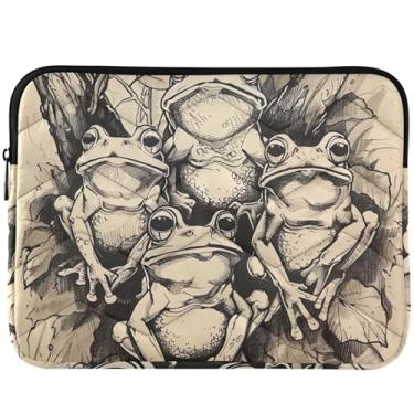 Imagem de Frogs Doodle Capa protetora para laptop capas de computador universais 13-14 polegadas acessórios de computador para Macbook Pro Sleeve 13 polegadas