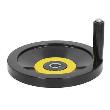 Imagem de Volante de serra de mesa 22 mm orifício central 250 mm diâmetro externo com alça giratória para fresadora de torno