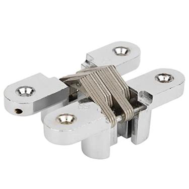 Imagem de Naroote Rolamento de Dobradiça de Porta Cruzada Invisível, Operação Suave e Resistente para Dobradiças Ocultas, ângulo de Abertura de 180 Graus para Projetos Diy (L)