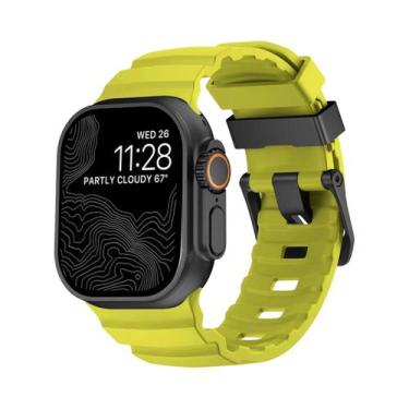 Imagem de Pulseira Esportiva De Silicone Para iWatch Ultra2 Apple Watch 46mm 49m