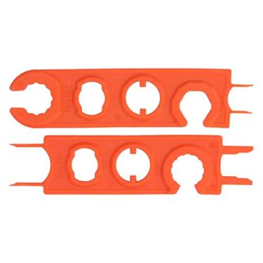 Imagem de 1 par de Chave Inglesa Solar, Painel de Montagem, Ferramenta de Remoção Desconexa Pv, Laranja para Montagem Rápida e Fácil do Conector do Painel Solar