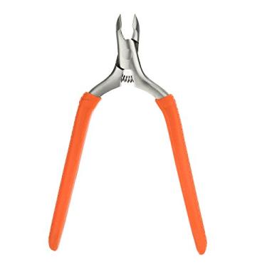 Imagem de Tesoura de Unha em Aço Inoxidável Cortador Dedo do Pé Alicate Arte Cutícula Removedor Pele Morta Borda Ferramenta com Afiada Cabo Silicone Uso Diário