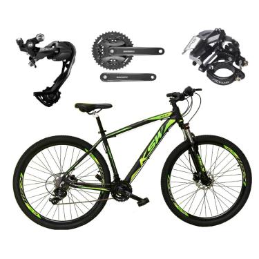 Imagem de Bicicleta Aro 29 KSW XLT Alumínio 27v Shimano Alívio/Altus Freio Hidráulico Garfo com Trava-Unissex