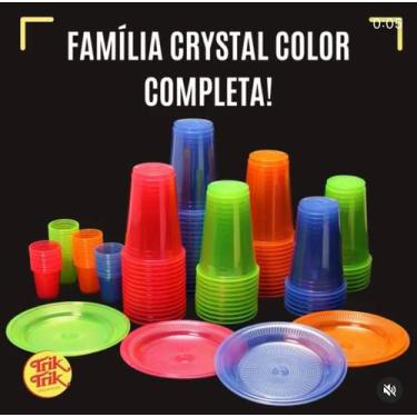 Imagem de Kit Festa Completa Balada Neon Vela Vulcão + Balão 50Pessoas - Trik Tr