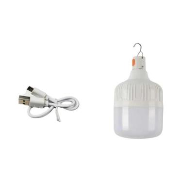 Imagem de Lanterna De Emergência LED Recarregável USB 60W Para Camping Ao Ar Liv