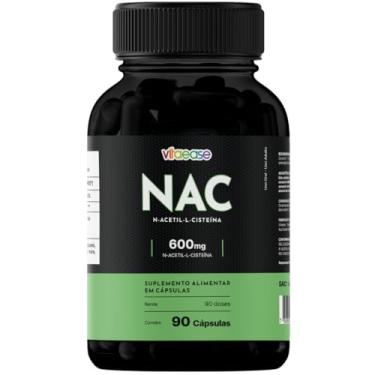 Imagem de NAC 600mg – N-acetil-L-cisteína | 60 Cápsulas | Vitaease (90 Cápsulas)