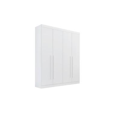 Imagem de Guarda Roupa Roupeiro Da Vinci 4 Portas Branco D'Doro - Ddoro