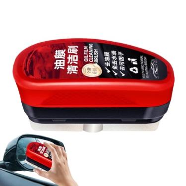 Imagem de Escova de limpeza de filme de óleo automotiva, removedor de filme de óleo para limpeza de para-brisas e janelas - Lavadora de janela de proteção hidrofóbica de longa duração para Sedan Minivan Truck