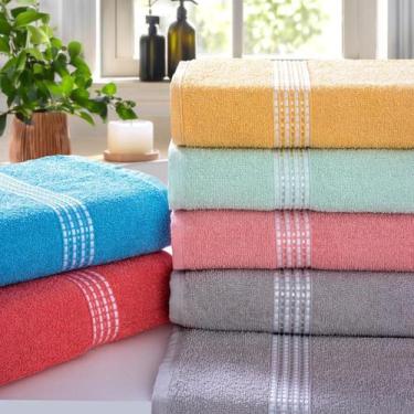 Imagem de Kit 6 Toalhas Banho Eco Algodão Gigante Macia - Margex