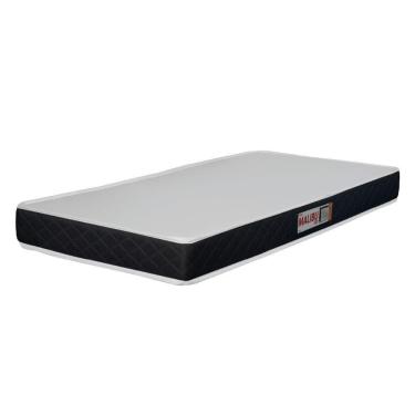 Imagem de Colchão Solteiro Espuma D20 Malibu 88x188x12cm Preto / Branco Hellen Branco/preto