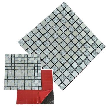 Imagem de Pastilha De Vidro Adesiva Parede Cozinha Banheiro Lavabo Sala Decorativa Aplicacao Facil Moderna Requintado Reforma