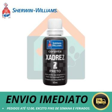 Imagem de Corante Xadrez Preto Pigmento Tinta Parede Sherwin Williams 50 ml - Sh
