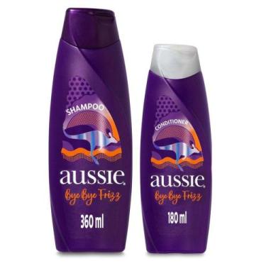Imagem de Kit Shampoo Aussie Bye Bye Frizz Maciez e Brilho 360ml e Condicionador