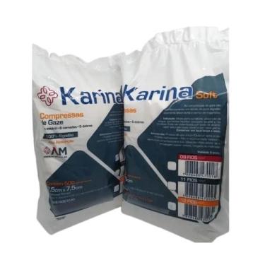 Imagem de Gaze não esteril pacote com 500 unidades 7,5x7,5 09 fios karina