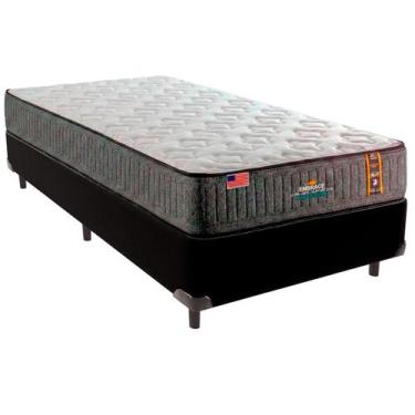 Imagem de Cama Box Solteirão e Colchão Embrace Molas Ensacadas King Coil Preto