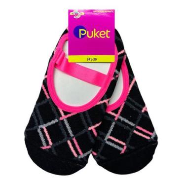 Imagem de Meia Sapatilha Boneca Feminina Puket 7239-010605530, 34/39