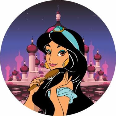 Imagem de Painel Festa Redondo Princesa Jasmine 2, 3d Sub. 1,50 Dia. - Fantasia 