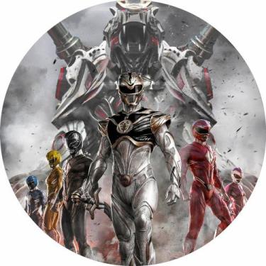 Imagem de Painel Festa Redondo Power Rangers mod 2 3d Sublimado 1,50 Diam. - Fan