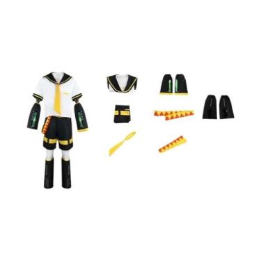 Imagem de Fantasia De Cosplay Anime Len Rin, Uniforme Kagamine JK, Roupas Para H