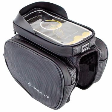 Imagem de Bolsa de Quadro Tipo Alforge 2L com Tela Touch para Celular Preto