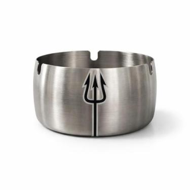 Imagem de Cinzeiro de Inox 9 cm 3 Apoios com Adesivo Orixás Modelo:Cinzeiro Pomb