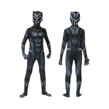 Imagem de Fantasia Infantil Masculina De Pantera Negra T'Challa Macacão De Hallo