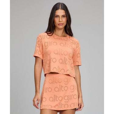 Imagem de Tshirt Feminina Cropped Mesh Alto Giro-Feminino