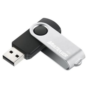Imagem de Pen Drive 64gb Twist2 Preto-prata Pd590